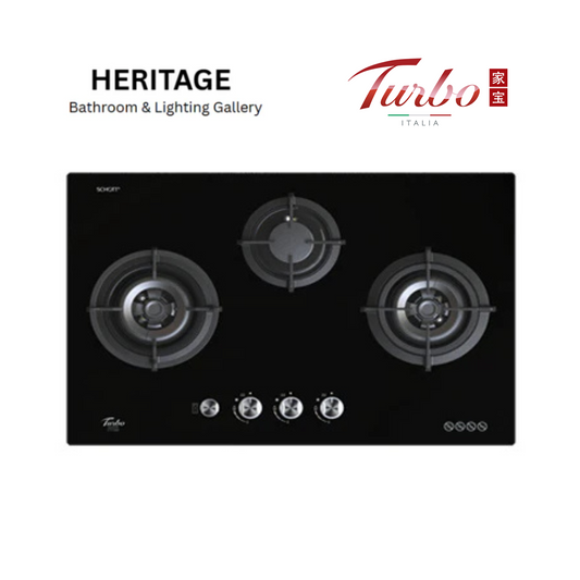 Turbo Incanto T773GV 77cm 3 burners built-in glass hob