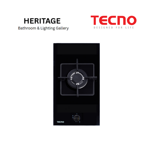 Tecno 1-Burner 30cm Tempered Glass Domino Cooker Hob