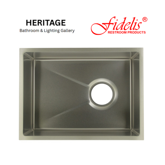Fidelis Embossed Nano Silver Kitchen Sinks (Undermount Sink)