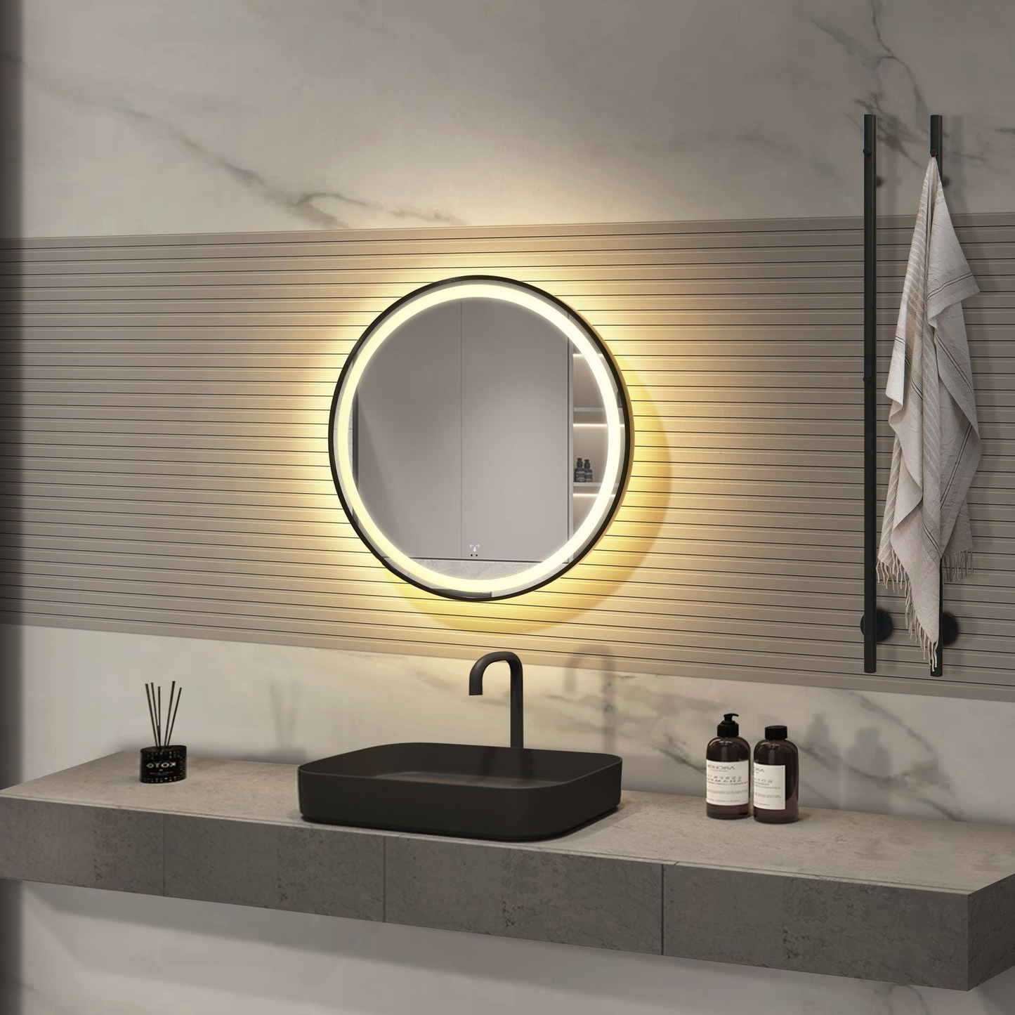 Glorex 60cm Handwave Mirror With Light