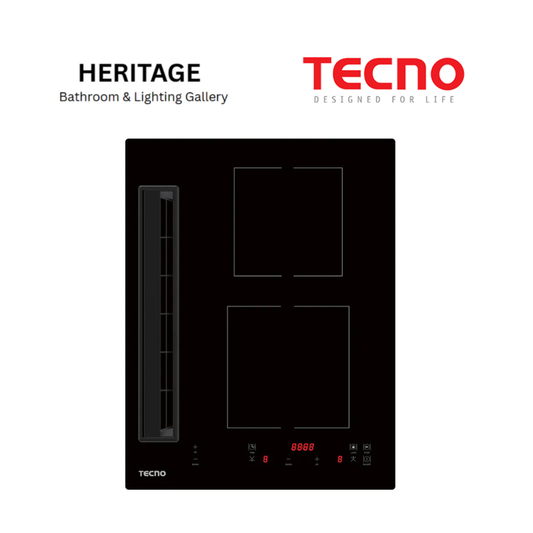 Tecno 40cm Induction Hob with Integrated Plasma Hood
