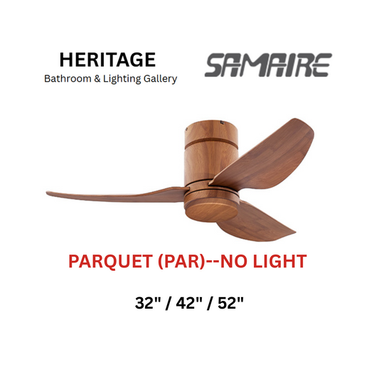 Samaire Parquet No Light Hugger Design Ceiling Fan