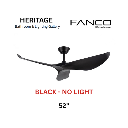 Fanco Huracan Black Ceiling Fan