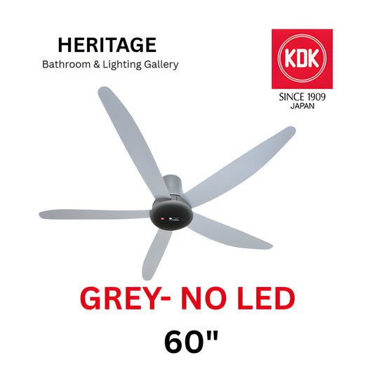 KDK T60AW No Light Ceiling Fan (GREY)