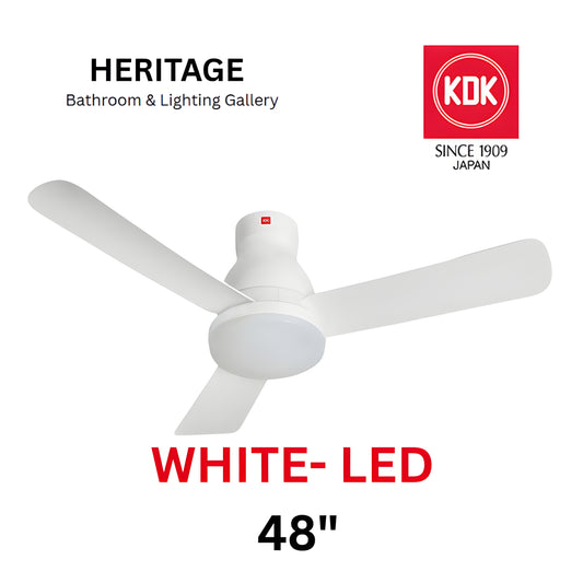 KDK U48FP With Light Ceiling Fan (WHITE)