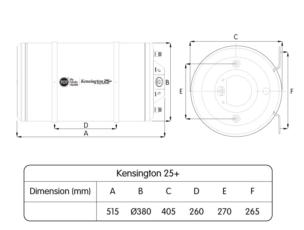 707 KENGSINTON PLUS STORAGE HEATER