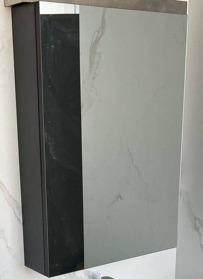 Esfera 50cm Mirror Cabinet (Black Charcoal)