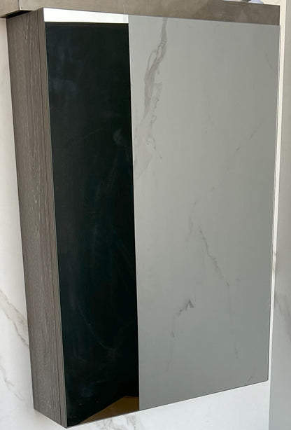 Esfera 50cm Mirror Cabinet (Weathered Grey)