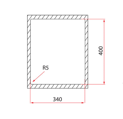 Rubine MEQ 810-38U (38CM) Undermount Kitchen Sink