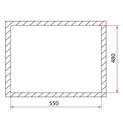 Rubine MEQ 810-57 (57CM) Top Mount Kitchen Sink