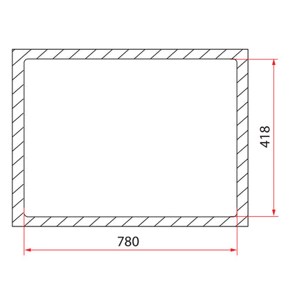 Rubine MEQ 820-82U (82CM) Undermount Kitchen Sink