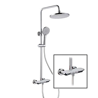 NTL-1029 Chrome Piano Design Rainshower Set