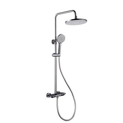 NTL-1029 Brushed Nickel Piano Design Rainshower Set