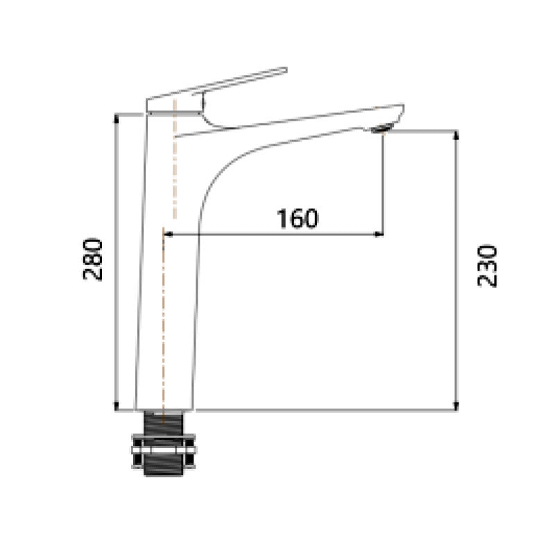 Nobel N9992CP Tall Mixer Tap