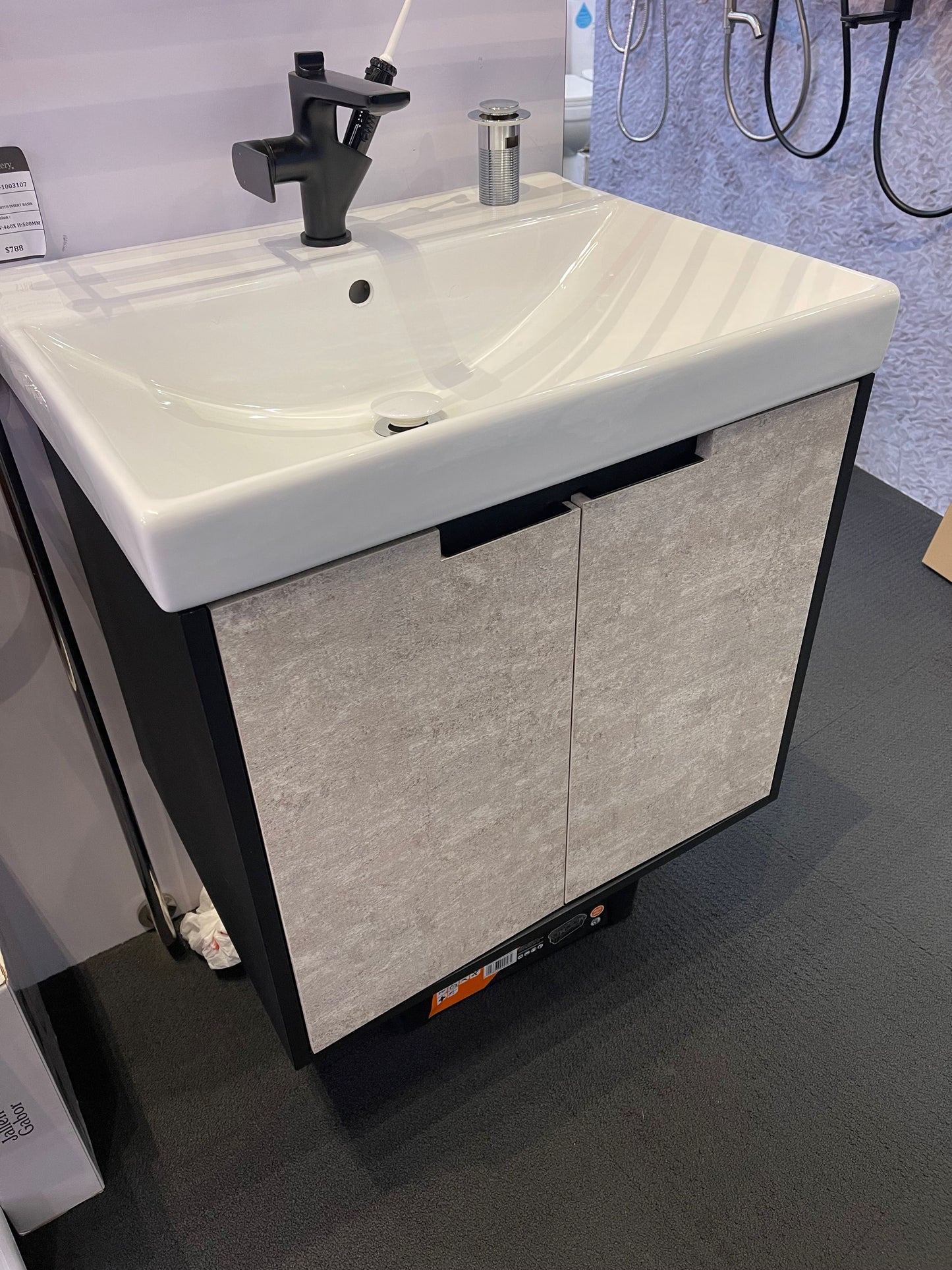 Dusche 2007105CG 75cm Basin Cabinet - (Cement Grey)