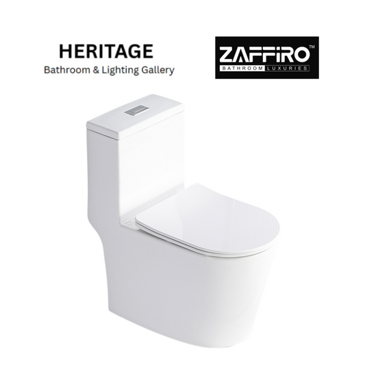 Zaffiro PWC-9160 One-Piece Toilet Bowl (Tornado Flush)