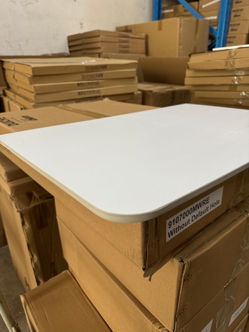 Dusche 2008103FMW-NL 80cm Basin Cabinet - (Fluted Matt White)