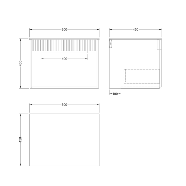 Rigel 60CM/80CM Drawer Basin Cabinet