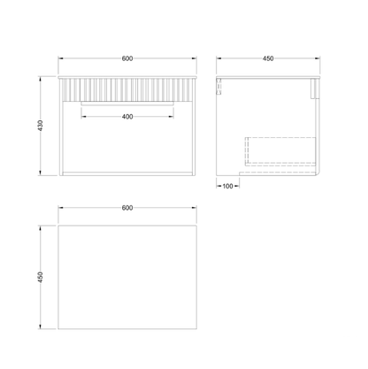 Rigel 60CM/80CM Drawer Basin Cabinet