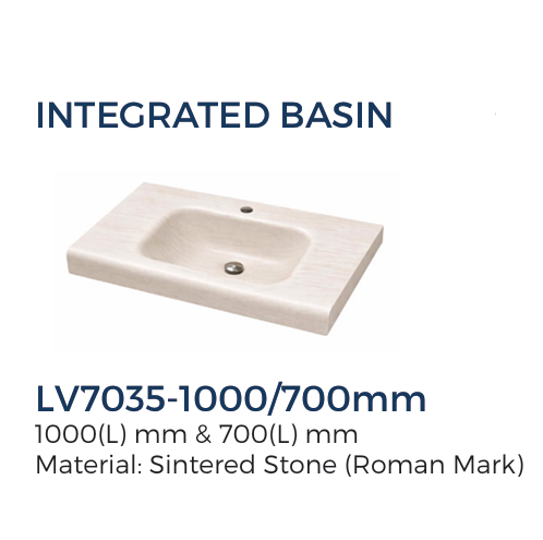 Rigel 70CM/100CM PVC Sintered Stone Drawer Basin Cabinet