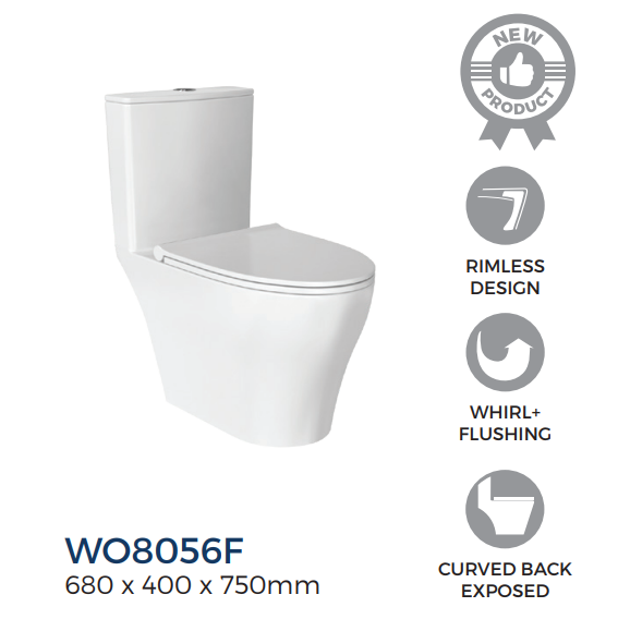 Rigel WO8056F One-Piece Toilet Bowl (Wash down Flush)