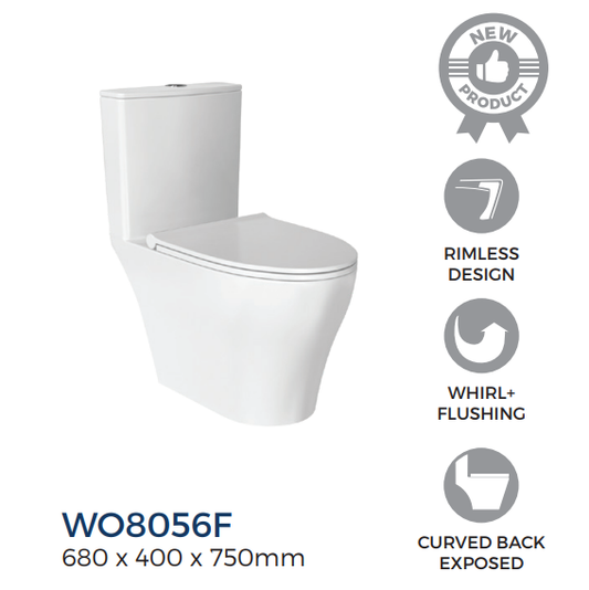 Rigel WO8056F One-Piece Toilet Bowl (Wash down Flush)
