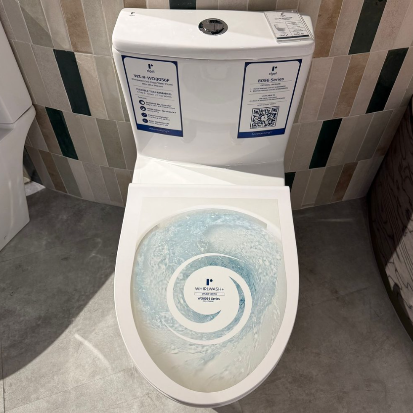 Rigel WO8056F One-Piece Toilet Bowl (Wash down Flush)