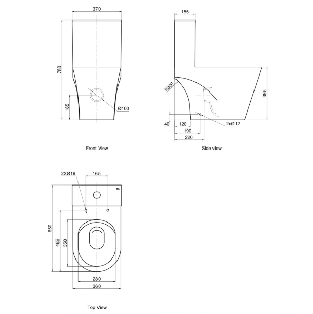Rigel WO9030FA-HKM One-Piece Toilet Bowl (Whirlwash Flush)