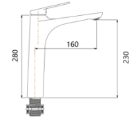 Nobel N9992GM Tall Mixer Tap