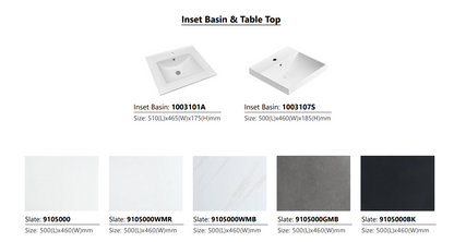 Dusche 2005103MG (50cm) Basin Cabinet (Marble Grey)