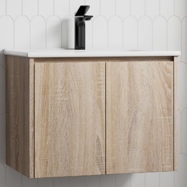 Dusche 60cm Basin Cabinet (Light Wood Gain)