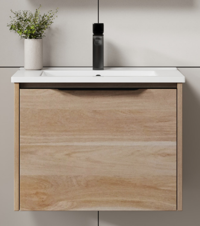 Dusche 2006204LWD 60cm Basin Cabinet- Drawer (Light Wood Gain)