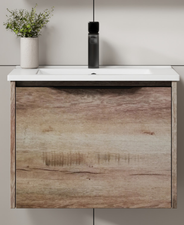 Dusche 2006204OW 60cm Basin Cabinet- Drawer (Oak Wood)