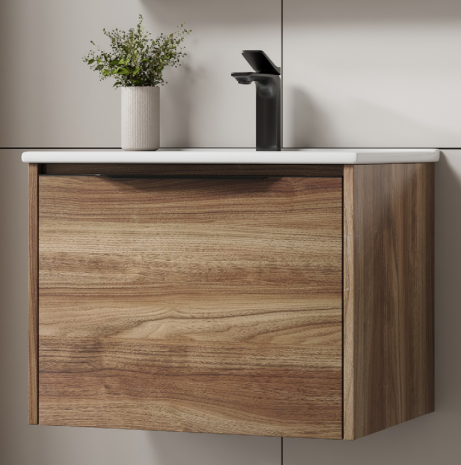 Dusche 2006204BWN 60cm Basin Cabinet- Drawer (Brown Walnut)