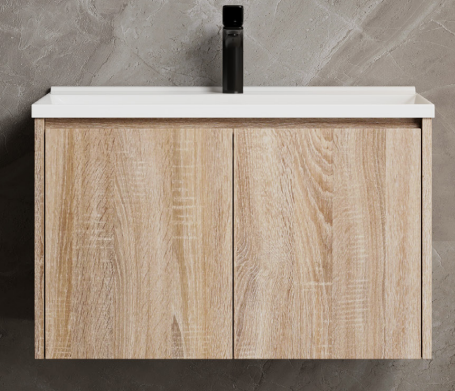 Dusche 2007315WG 75cm Basin Cabinet - (Light Wood Gain)