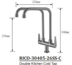 RICO 30405-26SS-C Kitchen Tap