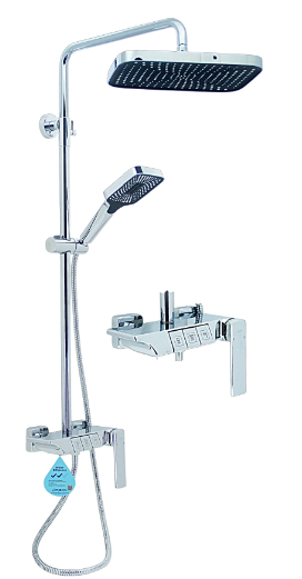 Fidelis FT-7188 Chrome Piano design Rain shower set