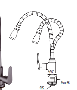 NTL 9054-C (GM) kitchen tap