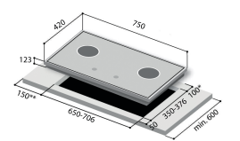 RINNAI RB-7302S-GBS 2 BURNER HOB