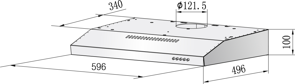 RINNAI RH-S65A-SSVR SLIM HOOD (60cm)