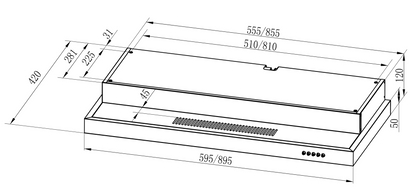 RINNAI  RH-S269-SSR SLIM HOOD