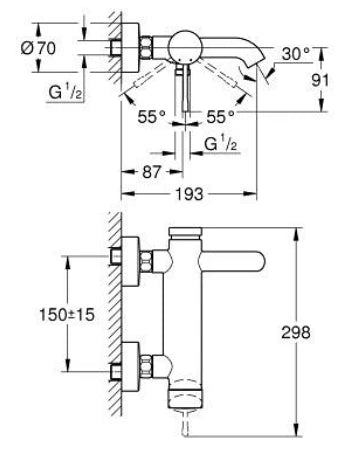 Grohe 33624AL1 Essence Shower Mixer