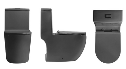 Magnum M938 Black One-Piece Toilet Bowl (Tornado Flush)