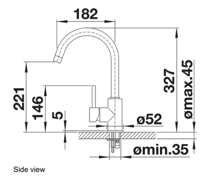 Blanco Mida Chrome Sink Mixer