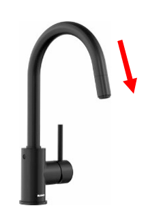 Blanco Mida-S Matt Black Pull Out Sink Mixer