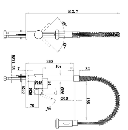 POZZI P8000BB Mixer Kitchen Tap