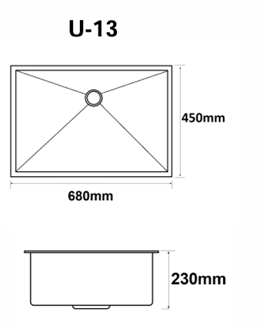 Nobel U11 60CM Nano Kitchen Sink