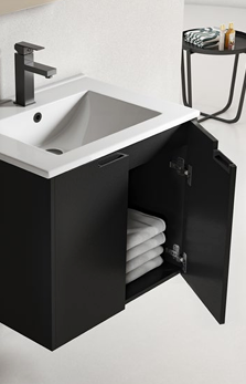 Dusche 2006105MB 60cm Basin Cabinet (Matt Black)