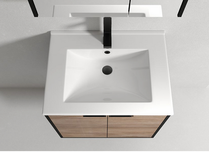 Dusche 2006105MBWG 60cm Basin Cabinet (Matt Black W/Wood Gain)