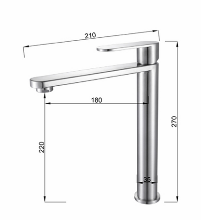 Nexus NF-43002SS-C Tall Basin Tap